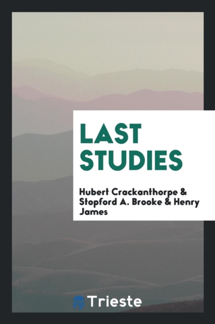 Last Studies, Paperback Book