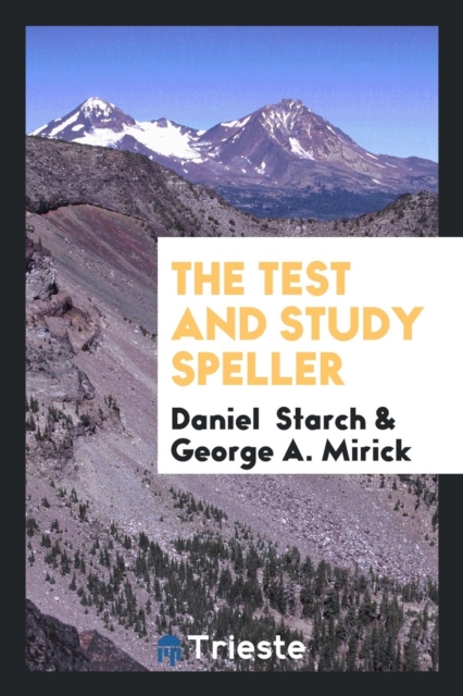 The Test and Study Speller, Paperback Book