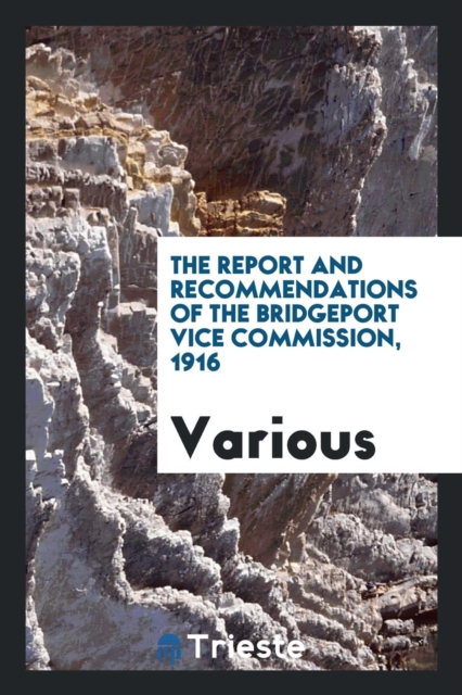 The Report and Recommendations of the Bridgeport Vice Commission, 1916, Paperback Book