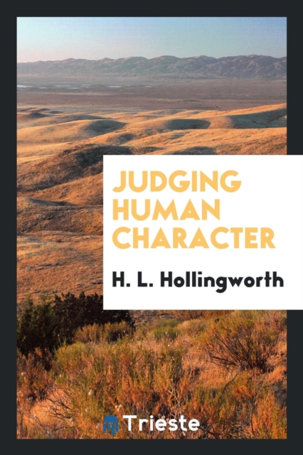 Judging Human Character, Paperback Book