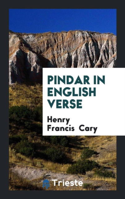 Pindar in English Verse, Paperback Book