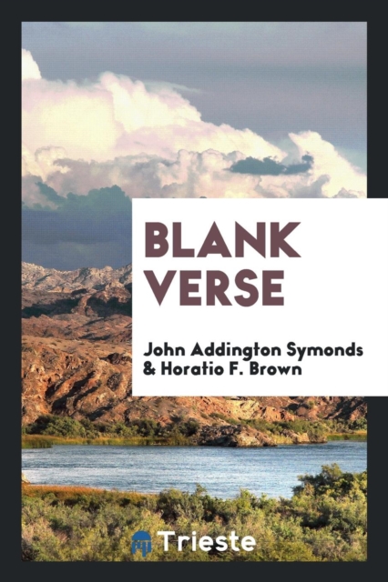Blank Verse, Paperback Book
