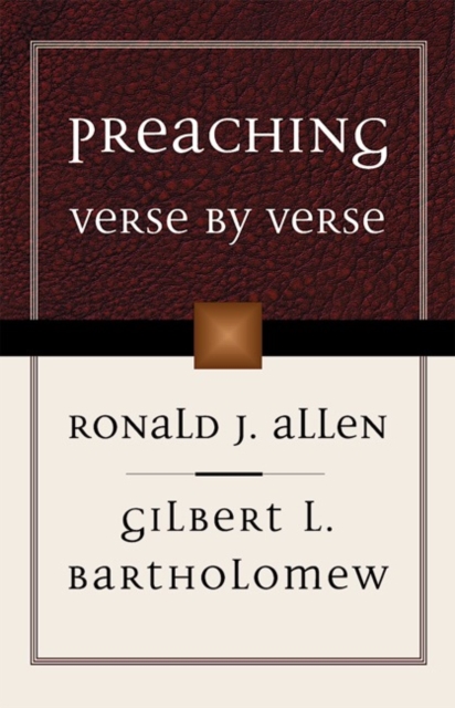 Preaching Verse by Verse, Paperback / softback Book