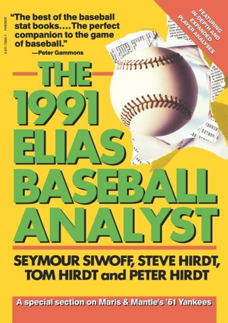 Elias Baseball Analyst, 1991, Board book Book
