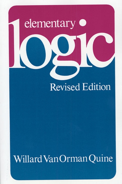 Elementary Logic : Revised Edition, Paperback / softback Book
