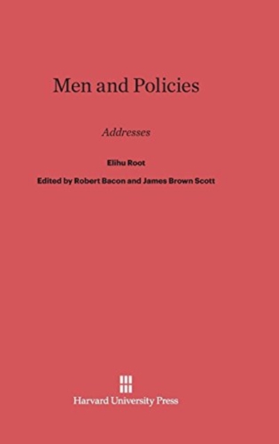 Men and Policies : Addresses, Hardback Book