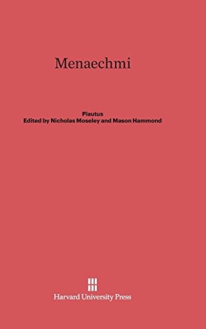 Menaechmi, Hardback Book
