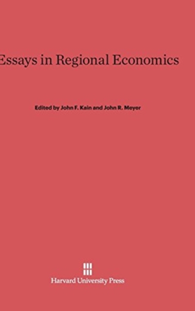 Essays in Regional Economics, Hardback Book