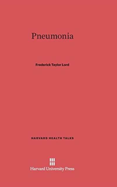 Pneumonia, Hardback Book