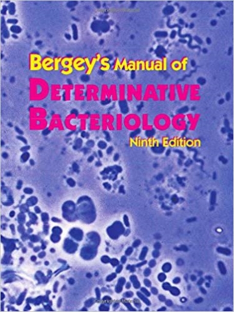 Bergey's Manual of Determinative Bacteriology, Paperback / softback Book
