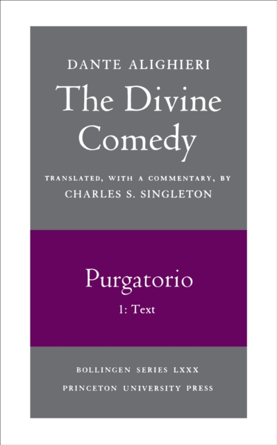 The Divine Comedy, II. Purgatorio, Vol. II. Part 1 : Text, Paperback / softback Book