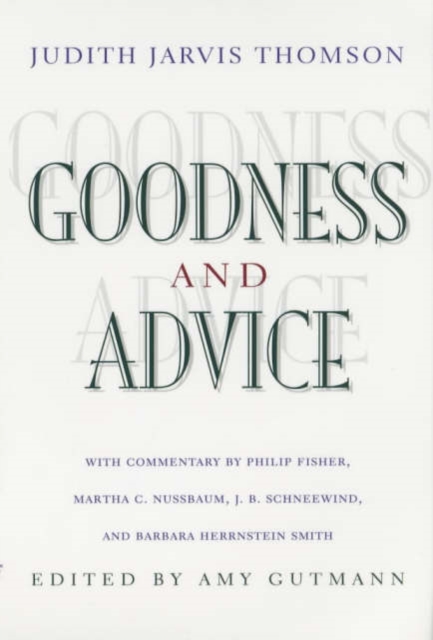 Goodness and Advice, Paperback / softback Book