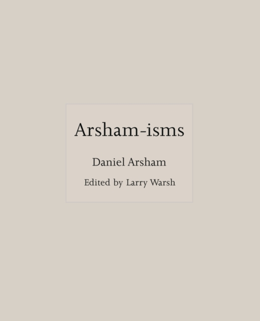 Arsham-isms, Hardback Book