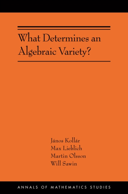 What Determines an Algebraic Variety? : (AMS-216), Paperback / softback Book