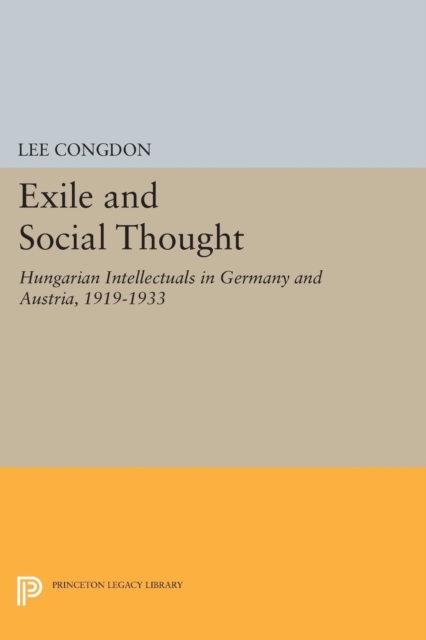 Exile and Social Thought : Hungarian Intellectuals in Germany and Austria, 1919-1933, Paperback / softback Book