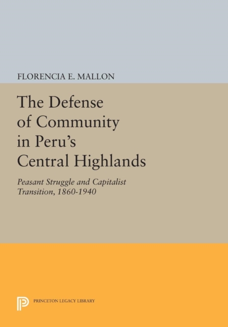 The Defense of Community in Peru's Central Highlands : Peasant Struggle and Capitalist Transition, 1860-1940, Paperback / softback Book