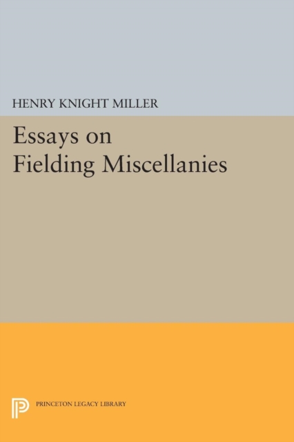 Essays on Fielding Miscellanies, Paperback / softback Book