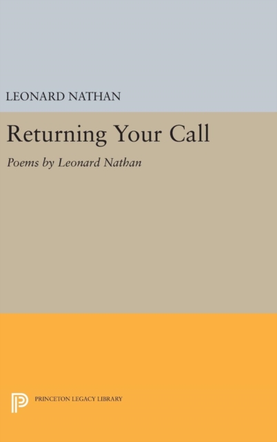 Returning Your Call : Poems, Hardback Book
