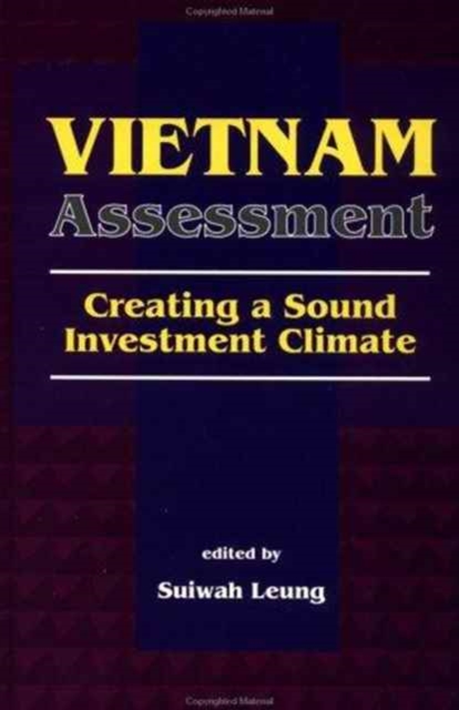 Vietnam Assessment : Creating A Sound Investment Climate, Paperback / softback Book