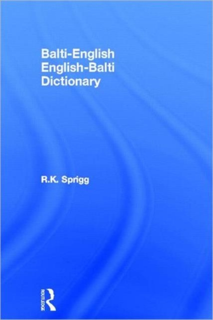 Balti-English English-Balti Dictionary, Hardback Book