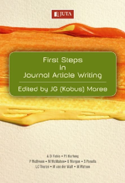 First Steps in Journal Article Writing, Paperback Book