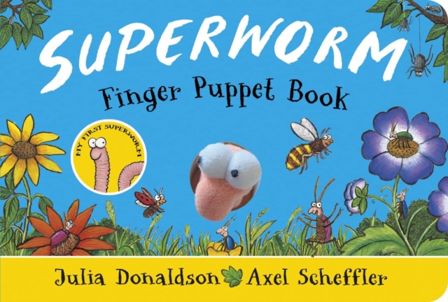 Superworm Finger Puppet Book - the wriggliest, squiggliest superhero ever!, Hardback Book