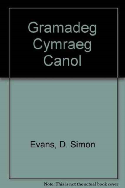 Gramadeg Cymraeg Canol, Hardback Book