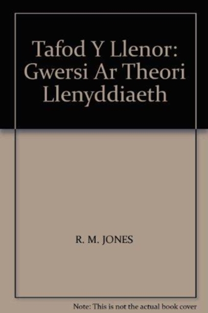 Tafod y Llenor : Gwersi ar Theori Llenyddiaeth, Hardback Book