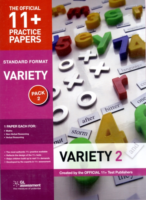11+ Practice Papers, Variety Pack 2, Standard : Maths Test 2, Verbal Reasoning Test 2, Non-verbal Reasoning Test 2, Paperback / softback Book