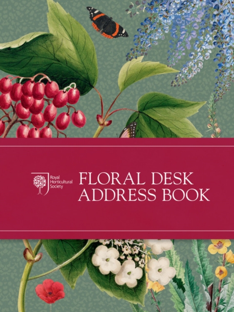 RHS Floral Desk Address Book, Hardback Book