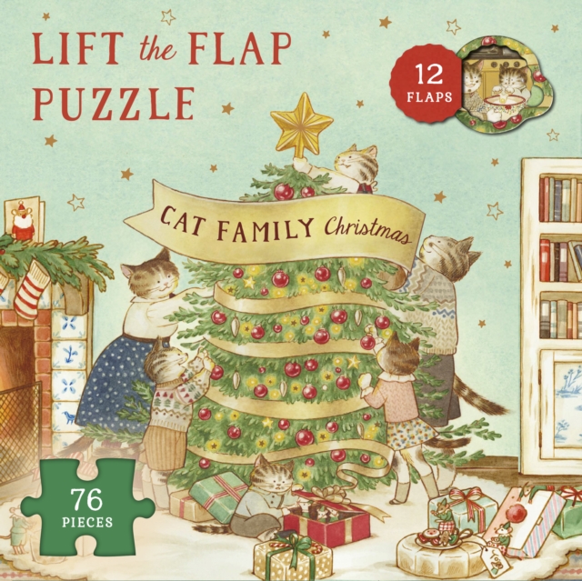 Cat Family Christmas Lift-the-Flap Puzzle : Count down to Christmas: 12 flaps: 76 pieces Volume 2, Jigsaw Book