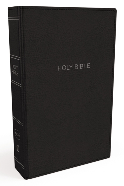 NKJV, Thinline Bible, Leathersoft, Black, Red Letter, Comfort Print : Holy Bible, New King James Version, Leather / fine binding Book