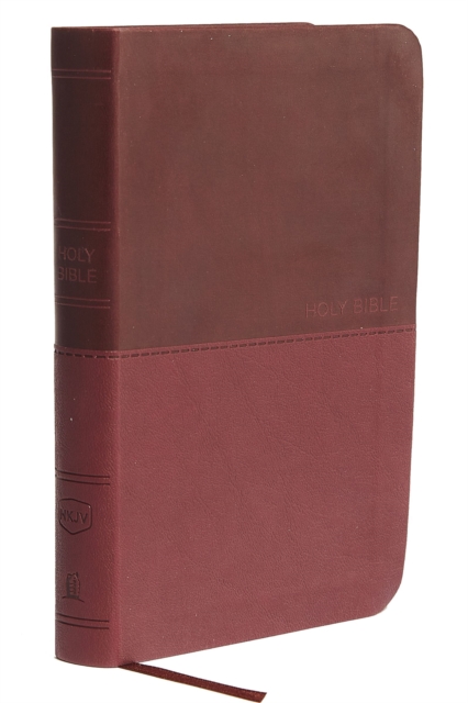 NKJV, Thinline Bible, Compact, Leathersoft, Burgundy, Red Letter, Comfort Print : Holy Bible, New King James Version, Leather / fine binding Book