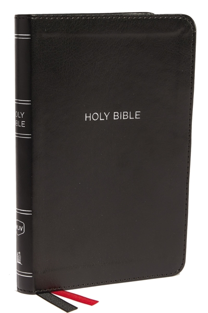 NKJV, Thinline Bible, Compact, Leathersoft, Black, Red Letter, Comfort Print : Holy Bible, New King James Version, Leather / fine binding Book
