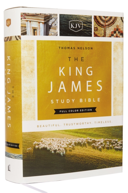 The King James Study Bible, Full-Color Edition, Cloth-bound Hardcover, Red Letter : KJV Holy Bible, Hardback Book