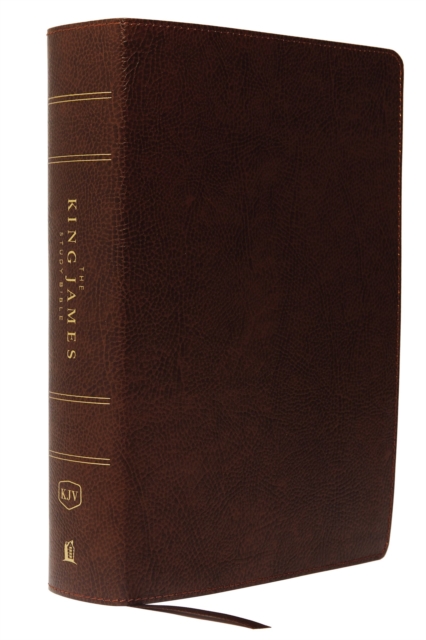 KJV, The King James Study Bible, Bonded Leather, Brown, Red Letter, Full-Color Edition : Holy Bible, King James Version, Leather / fine binding Book