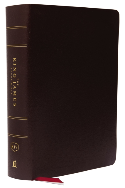 KJV, The King James Study Bible, Bonded Leather, Burgundy, Thumb Indexed, Red Letter, Full-Color Edition : Holy Bible, King James Version, Leather / fine binding Book