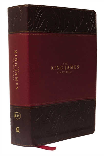 KJV, The King James Study Bible, Leathersoft, Burgundy, Thumb Indexed, Red Letter, Full-Color Edition : Holy Bible, King James Version, Leather / fine binding Book