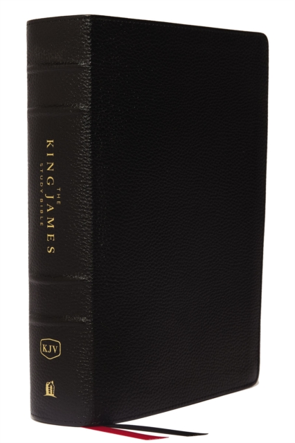 KJV, The King James Study Bible, Genuine Leather, Black, Thumb Indexed, Red Letter, Full-Color Edition : Holy Bible, King James Version, Leather / fine binding Book