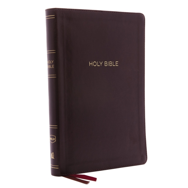 NKJV, Thinline Bible, Large Print, Leathersoft, Burgundy, Red Letter, Comfort Print : Holy Bible, New King James Version, Leather / fine binding Book