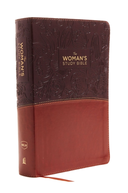 NKJV, The Woman's Study Bible, Leathersoft, Brown/Burgundy, Red Letter, Full-Color Edition : Receiving God's Truth for Balance, Hope, and Transformation, Leather / fine binding Book