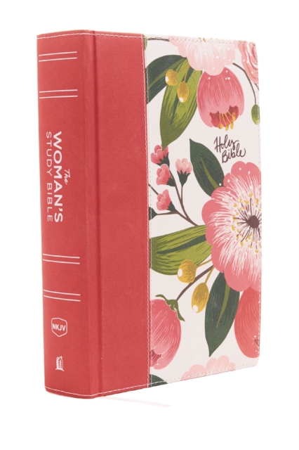 NKJV, The Woman's Study Bible, Cloth over Board, Pink Floral, Red Letter, Full-Color Edition, Thumb Indexed : Receiving God's Truth for Balance, Hope, and Transformation, Hardback Book