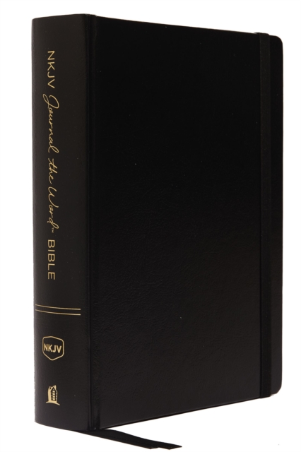 NKJV, Journal the Word Bible, Large Print, Hardcover, Black, Red Letter : Reflect, Journal, or Create Art Next to Your Favorite Verses, Hardback Book