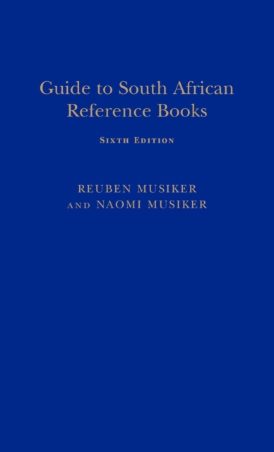 Guide to South African Reference Books, Hardback Book