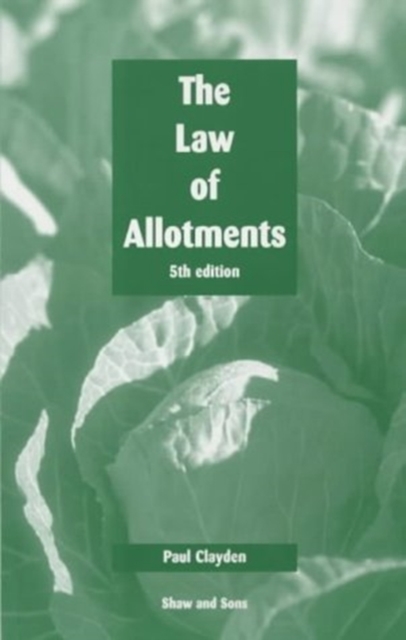 Law of Allotments, Paperback / softback Book