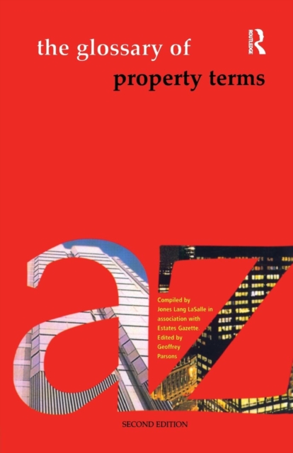 The Glossary of Property Terms, Paperback / softback Book