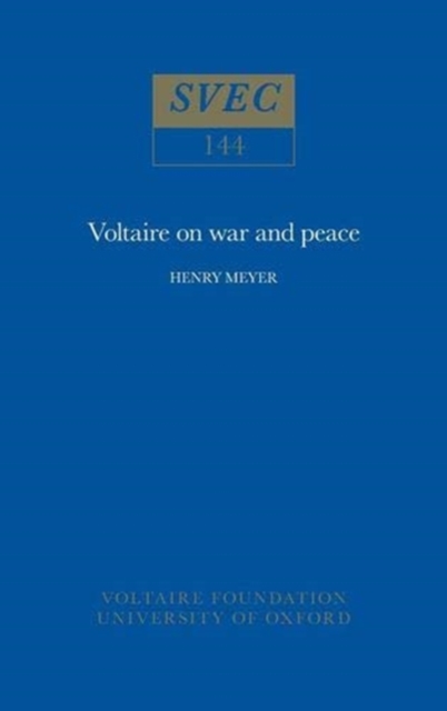Voltaire on War and Peace, Paperback / softback Book
