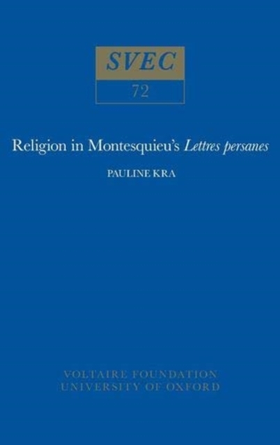Religion in Montesquieu's 'Lettres Persanes', Hardback Book