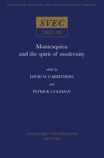 Montesquieu and the Spirit of Modernity, Paperback / softback Book