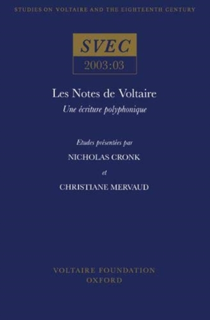 Les Notes de Voltaire : une ecriture polyphonique, Paperback / softback Book